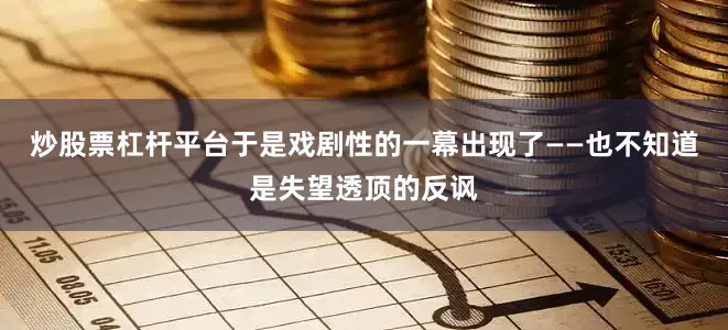 炒股票杠杆平台于是戏剧性的一幕出现了——也不知道是失望透顶的反讽