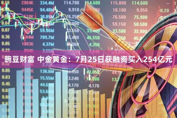 豌豆财富 中金黄金:7月25日获融资买入254亿元