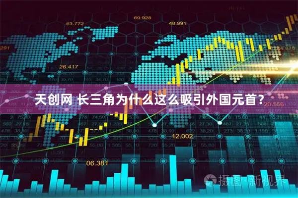 天创网 长三角为什么这么吸引外国元首？